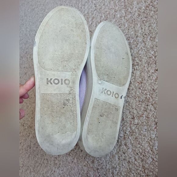 Koio Italy High-Top leather Sneakers in Light Purple size 38 - Picture 9 of 12